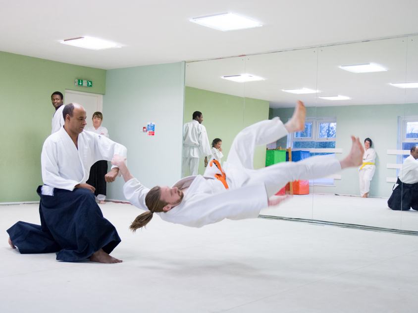 Hizashikan-Aikido adults flying lessons