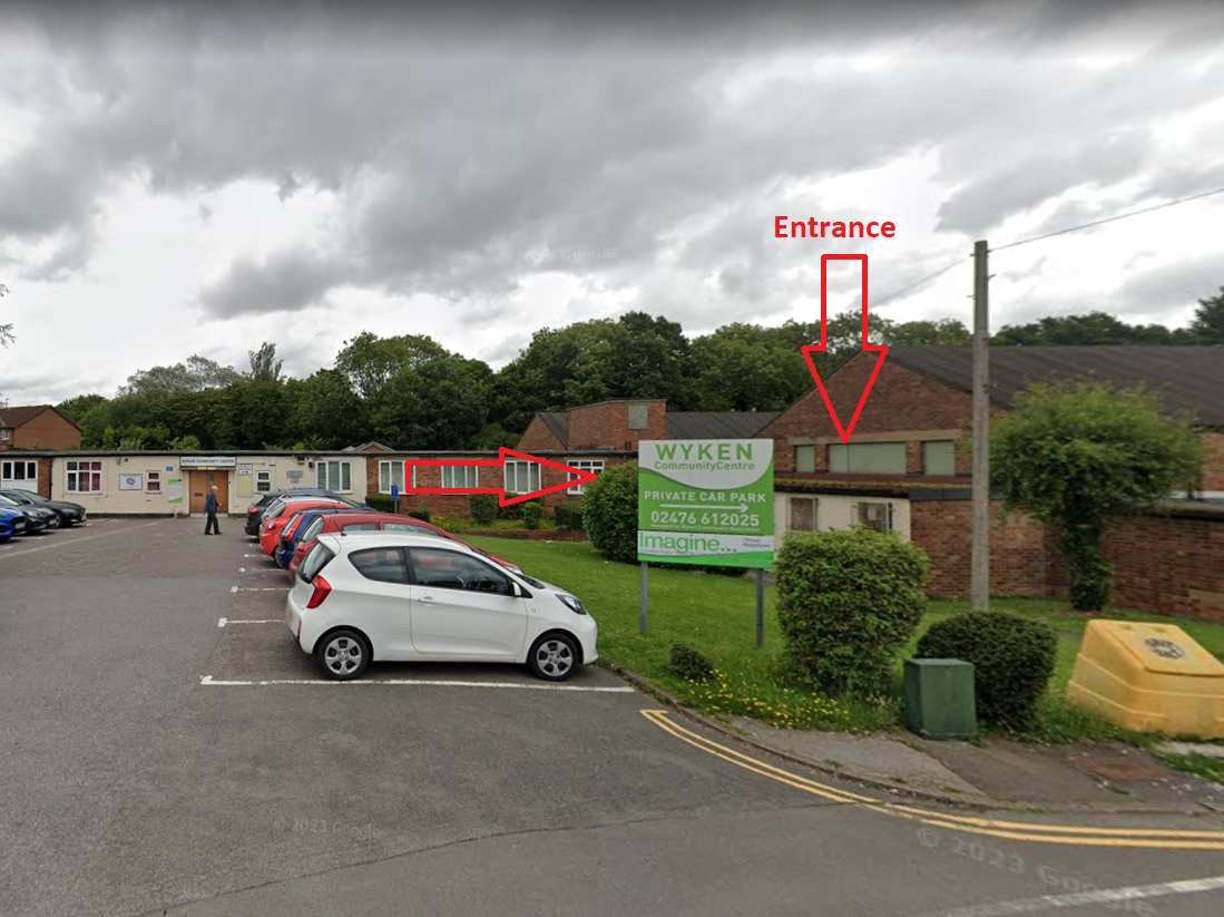 The entrance to Wyken Community Centre